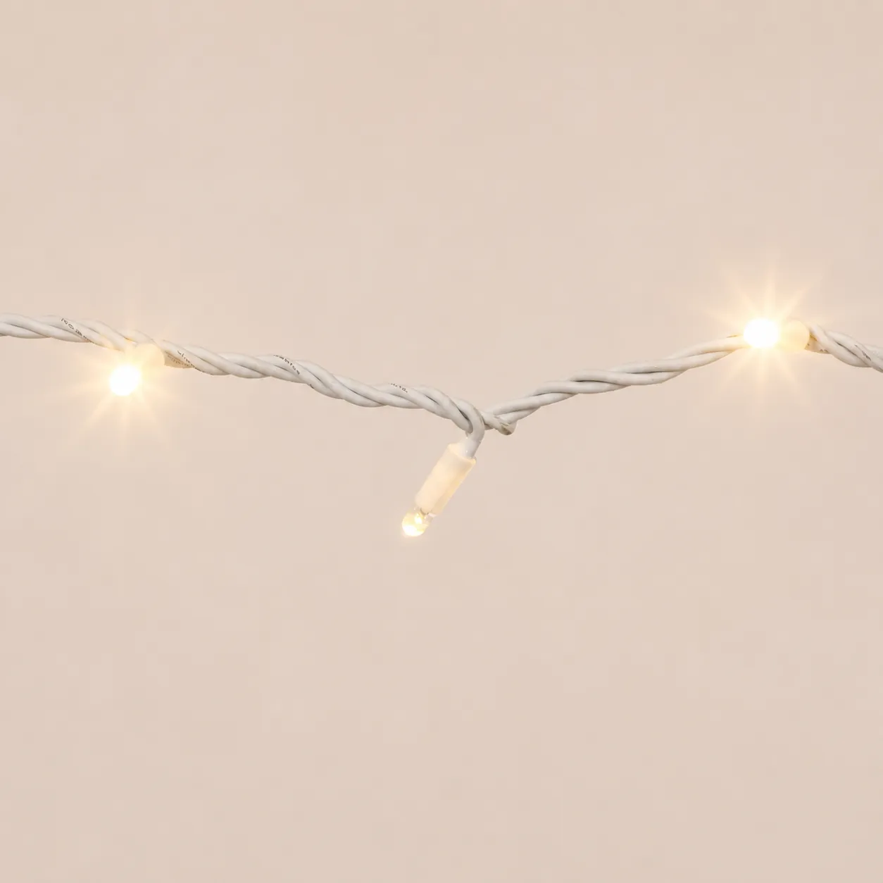 10M 100 LED Straight String Lights – Warm White & Blue