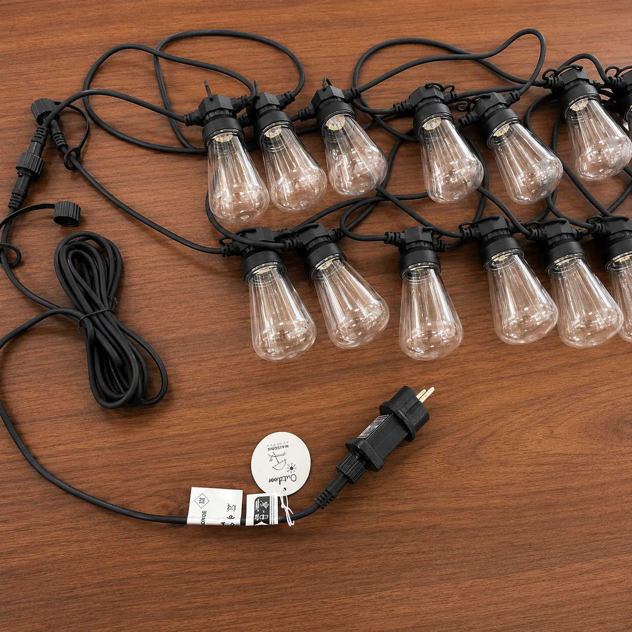 13M 20-Bulb S85 LED Festoon Light Set – Warm White