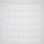 2M x 2M 400 LED curtain lights with white and blue LEDs