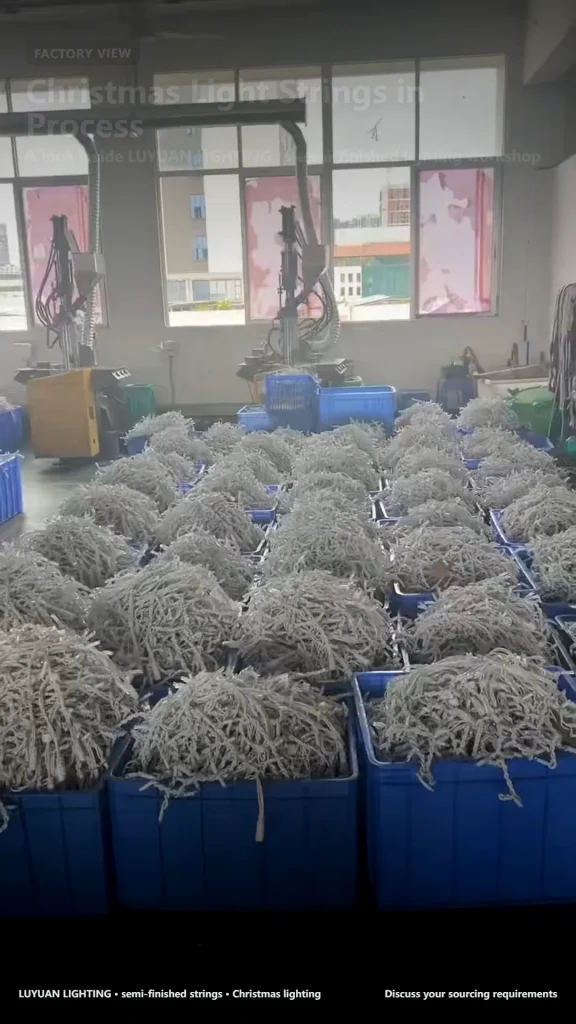 Christmas Light Strings in Process | LUYUAN LIGHTING Factory View