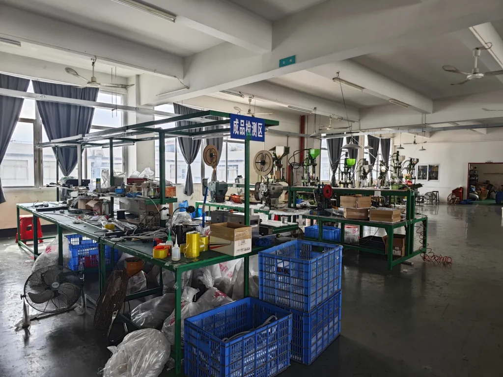 LUYUAN LIGHTING finished product inspection area inside decorative lighting factory