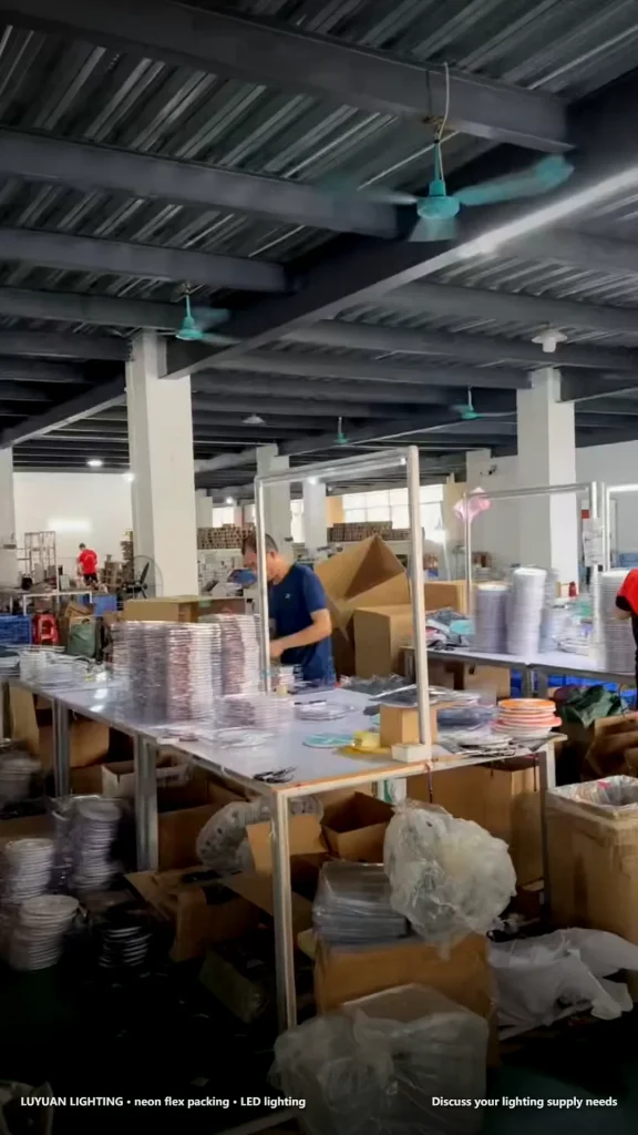 Neon Flex Packaging Workshop | LUYUAN LIGHTING